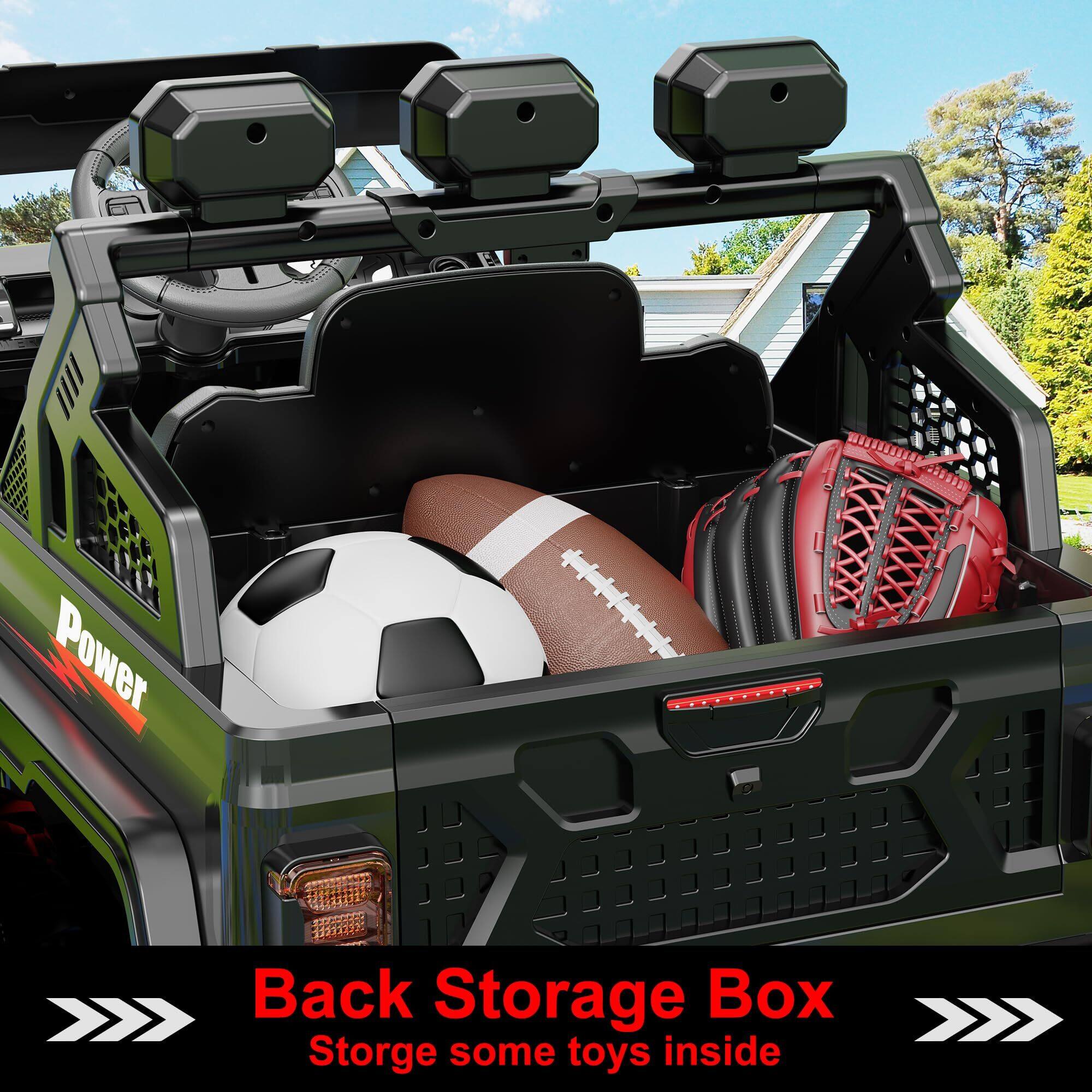 Back Storage Box  
Store some toys inside