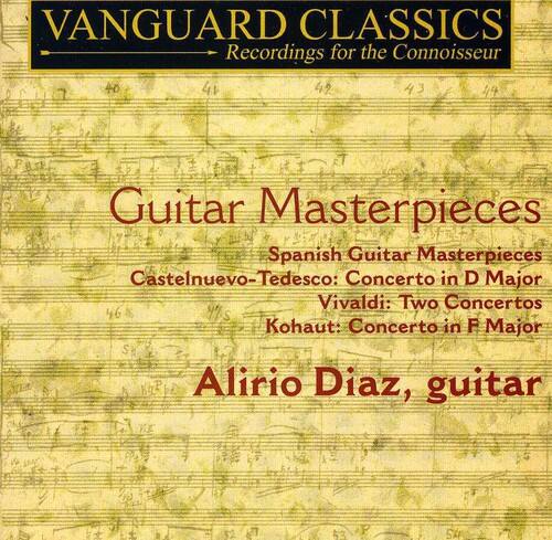 VANGUARD CLASSICS  
Recordings for the Connoisseur

Guitar Masterpieces  
Spanish Guitar Masterpieces  
Castelnuovo-Tedesco: Concerto in D Major  
Vivaldi: Two Concertos  
Kohaut: Concerto in F Major  

Alirio Diaz, guitar
