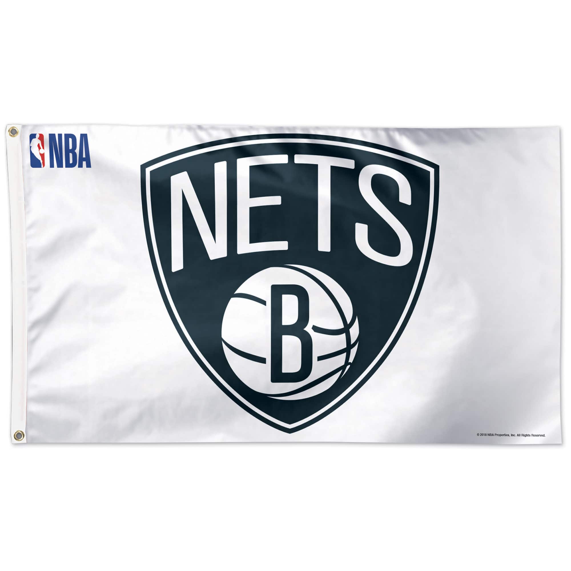 Photos - Other Decoration NETS WinCraft - Brooklyn  3' x 5' Logo One-Sided Flag - Multicolor 4248688 
