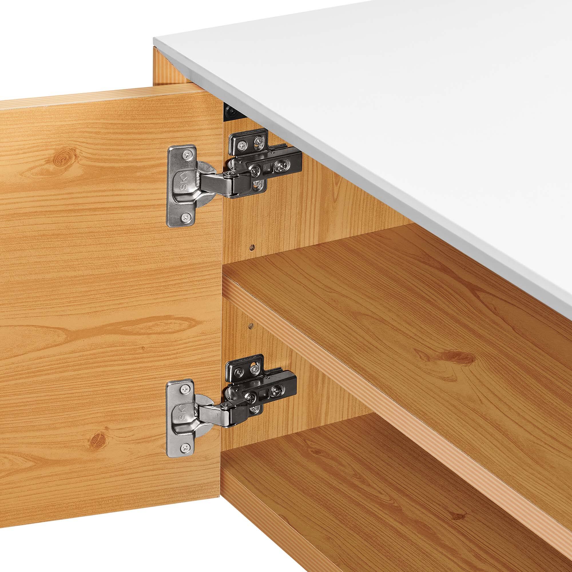 Alt View 6. Modway - Kinetic Wall-Mount Office Storage Cabinet by Modway - White Natural.