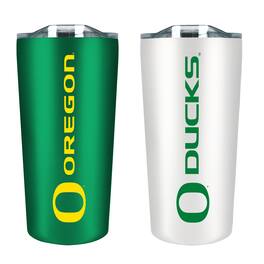 The Fanatic Group - Oregon Ducks 18oz. Soft Touch Tumbler Two-Piece Set - Multicolor