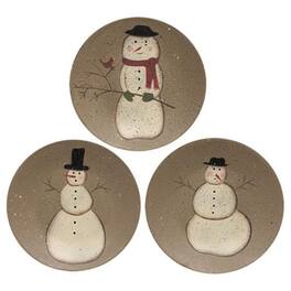 BreeBe - Snow Parade Plate - 6" - 3 Asstd - Multicolor