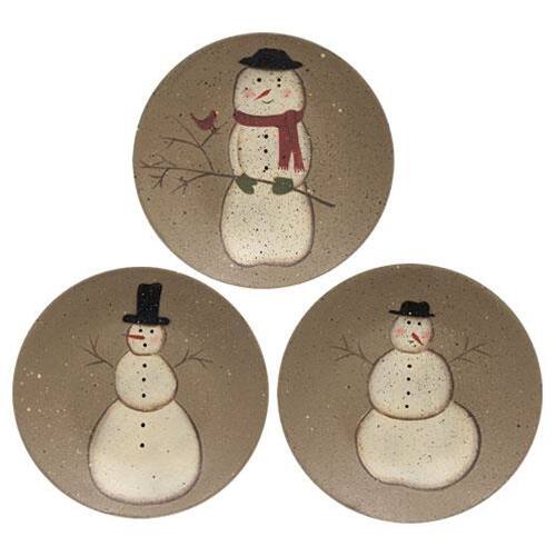 Front. BreeBe - Snow Parade Plate - 6" - 3 Asstd. - Multicolor.