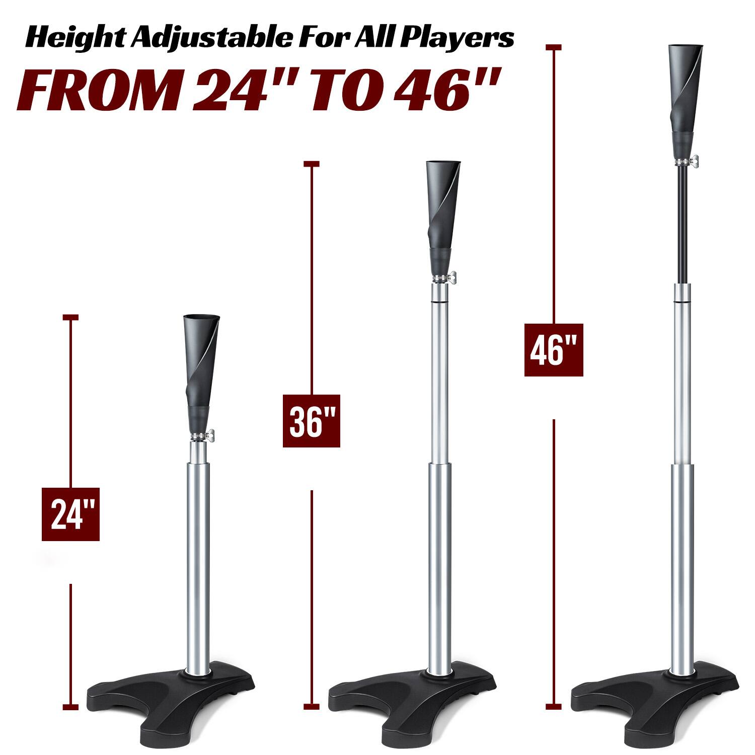 Height Adjustable For All Players  
FROM 24" TO 46"
