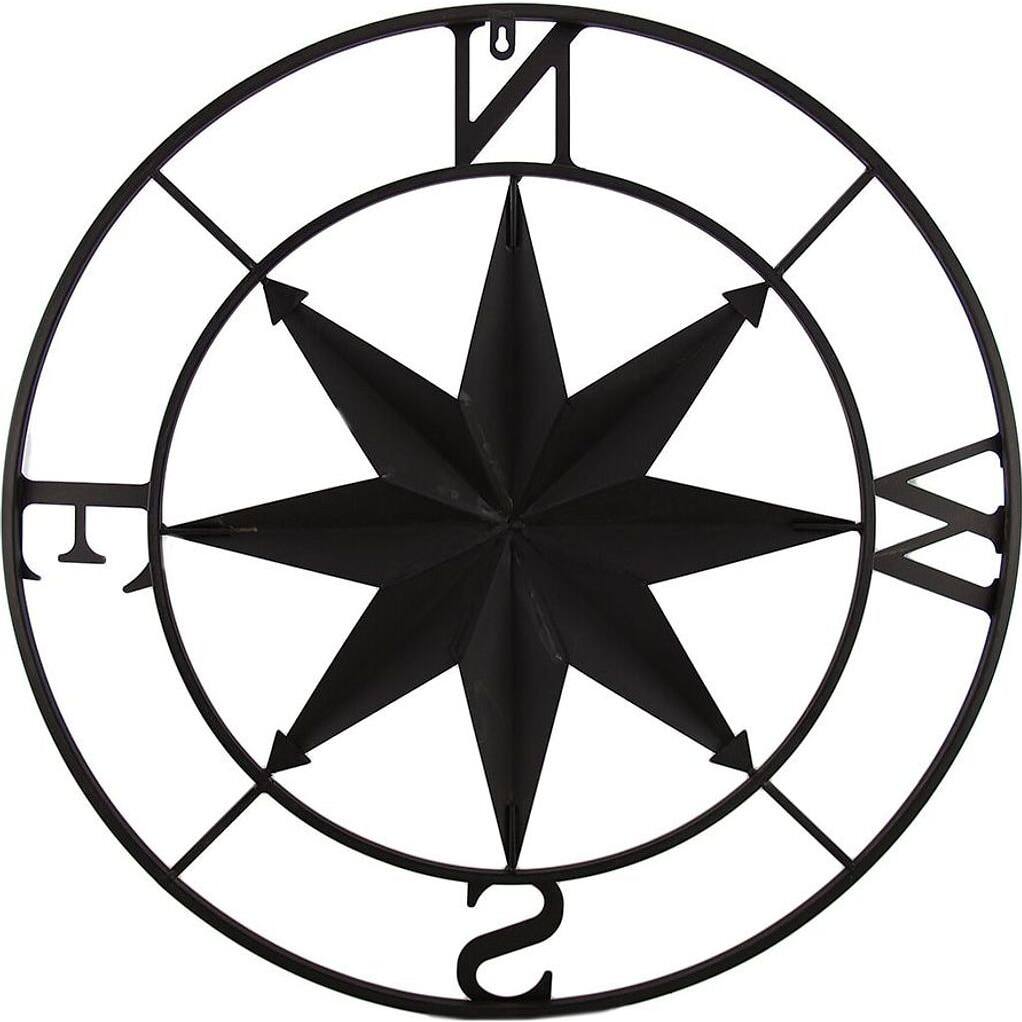 Zeckos Distressed Finish 26 Inch Diameter Compass Rose Nautical Wall ...