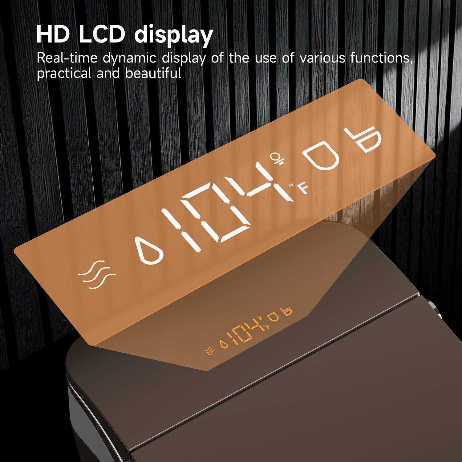 HD LCD display  
Real-time dynamic display of the use of various functions, practical and beautiful