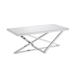 Furniture of America - Ludington Contemporary Metal Coffee Table in Chrome - Silver