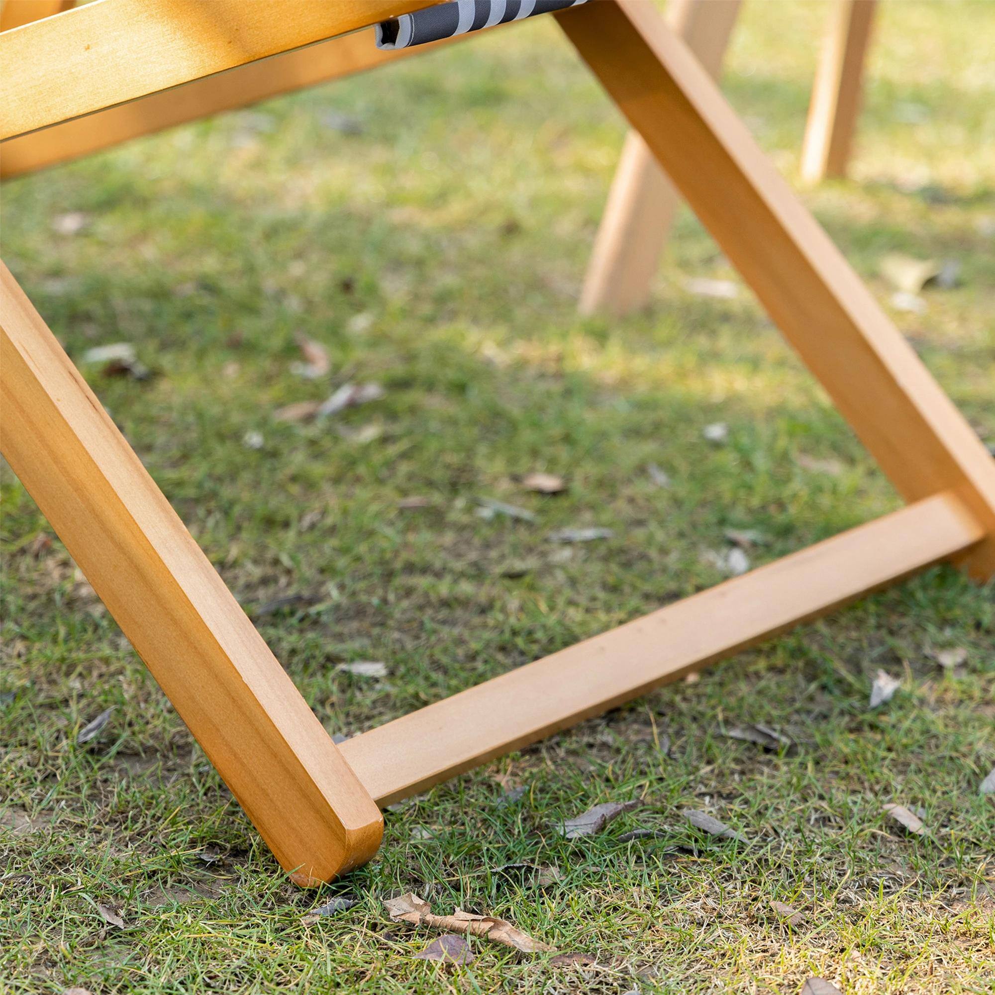 Angle. Resenkos - Resenkos Patio Lounge Chair, Reclining Lounger, Folding Beach Chair With Adjustable Backrest, White, Gray - White, Gray.