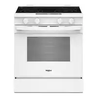 Whirlpool - 5.3 Cu. Ft. Slide-In Electric Range with No Preheat and Slow Cook Modes - White - Front_Zoom
