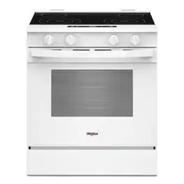 Whirlpool - 5.3 Cu. Ft. Slide-In Electric Range with No Preheat and Slow Cook Modes - White