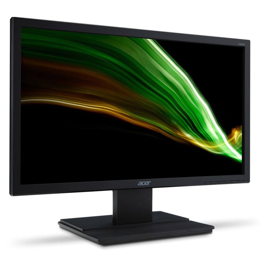 Angle. Acer - V206HQL - 20" Monitor FullHD 1600x900 TN 16:9 60Hz 5ms 200Nit HDMI VGA V206HQL Abmix UM.IV6AA.A15 - Black.