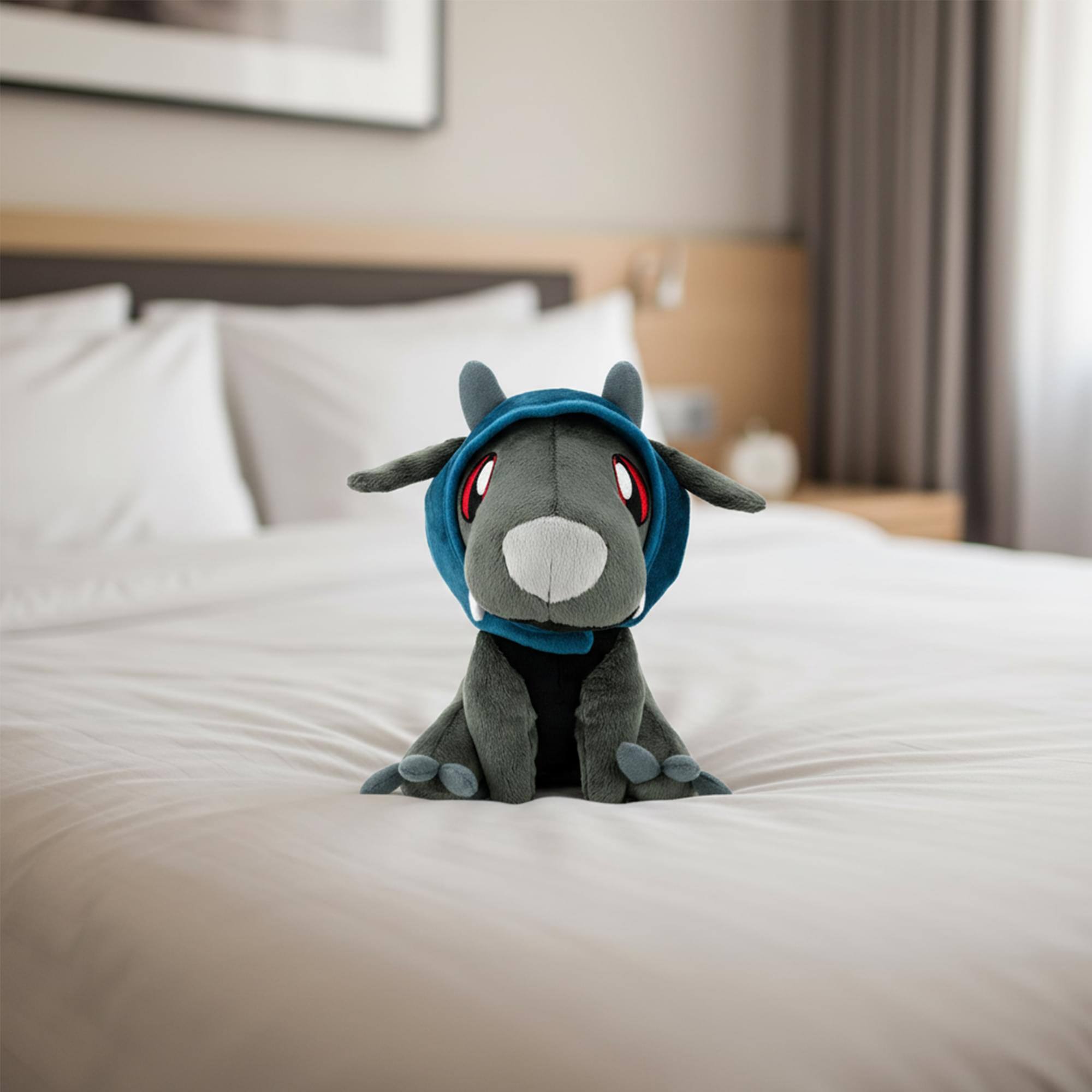 Alt View 10. Tentacle Kitty - Tentacle Kitty Campaign Critters Dark Kobold Plush - Grey.