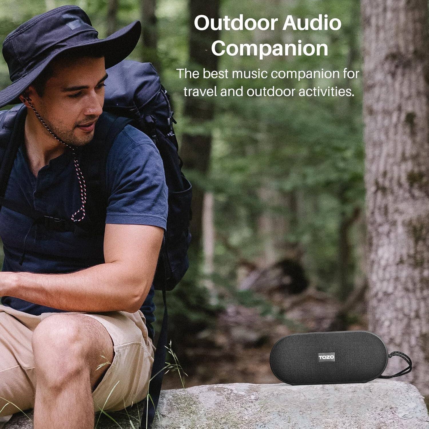 Outdoor Audio Companion  
The best music companion for travel and outdoor activities.  
TOZO