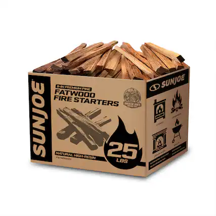 B-IN PREMIUM PINE
FATWOOD FIRE STARTERS
SMOKIN' JOE'S WOOD CO.
SUNJOE NATURAL FATWOOD
25 HIGH-RESIN
25 LBS
STOVES
40Y
AAIP
Vasw J A DELS
Ua P LBS
urn - aAA a - na J -