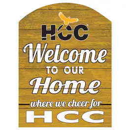 Jardine - Houston Community College 16" x 22" Indoor/Outdoor Marquee Sign - Yellow