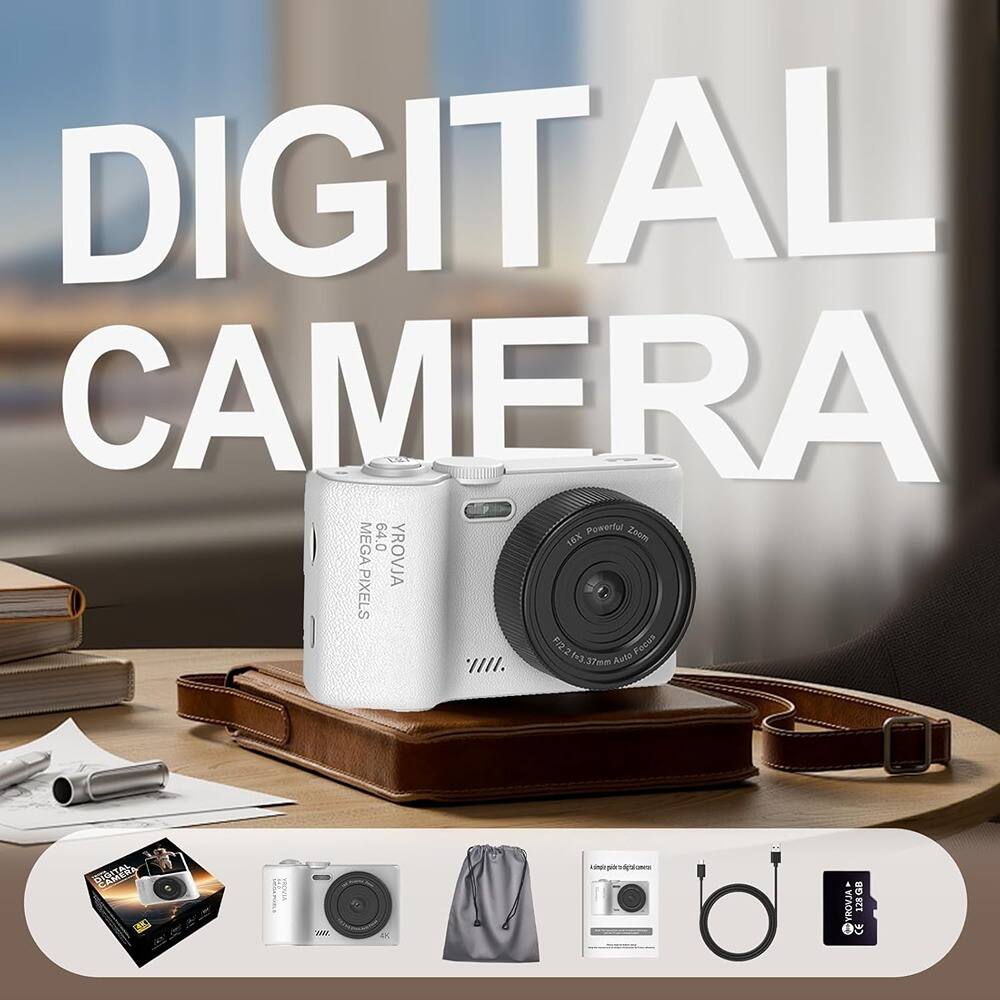 DIGITAL CAMERA

64.0 MEGA PIXELS
18x YROVJA
F/2.2 3.7mm Auto Focus

15 vInden
2 K hpr
G VONA 128 ce