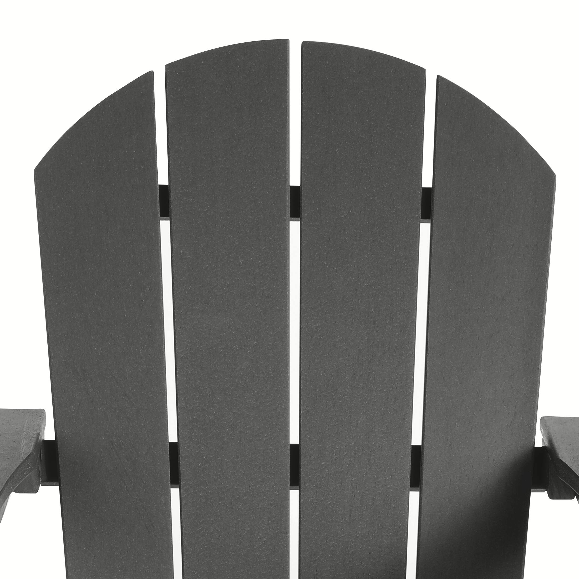 Alt View 5. WestinTrends - WestinTrends Malibu Outdoor / Patio Poly Adirondack rocking chair - Gray.