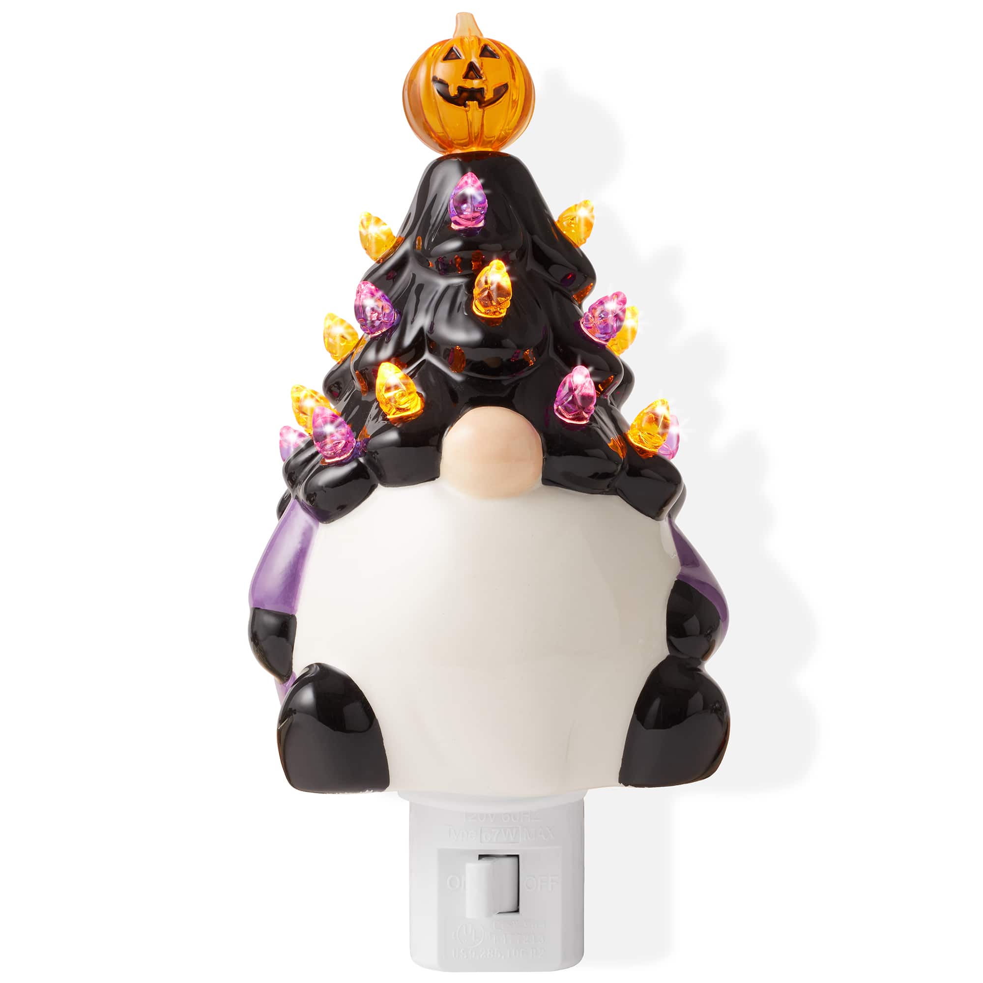 Casafield - Ceramic Holiday Plug-in Vintage Decorative Night Light - Black