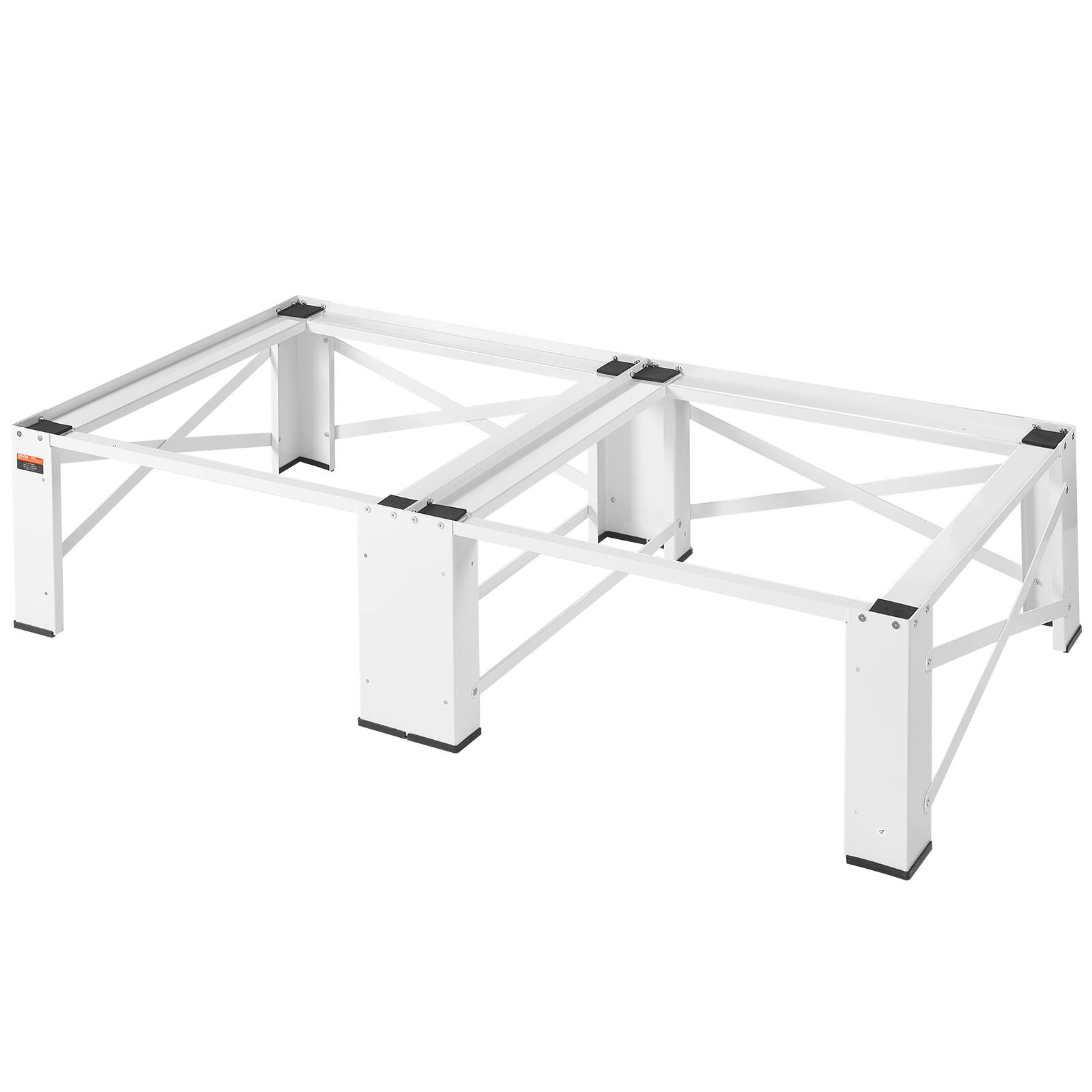 Alt View 5. VEVOR - Laundry Pedestal, 12 in Height, Washer and Dryer Pedestals with 700 lbs Weight Load Capacity, Non-Slip Feet - White.