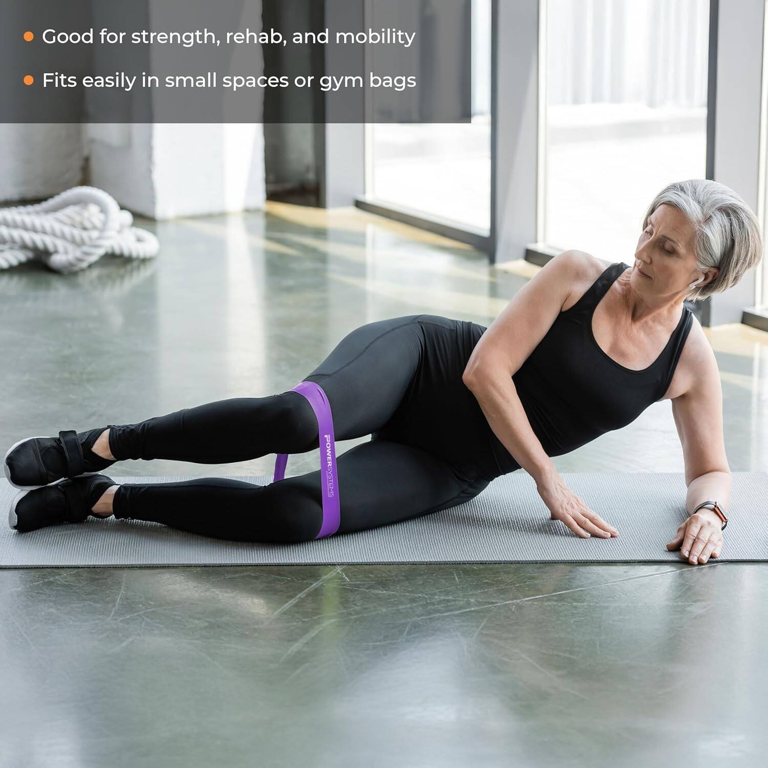 Good for strength, rehab, and mobility  
Fits easily in small spaces or gym bags