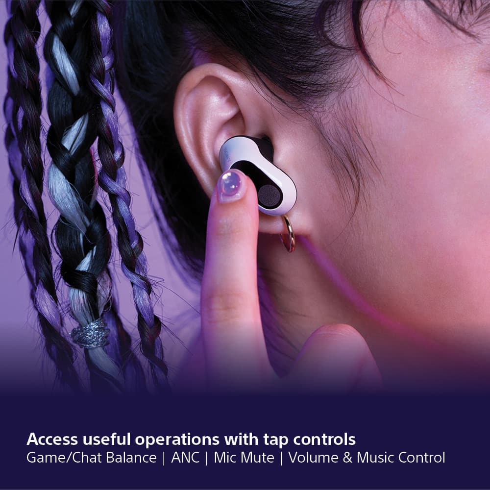 Access useful operations with tap controls
Game/Chat Balance | ANC | Mic Mute | Volume & Music Control