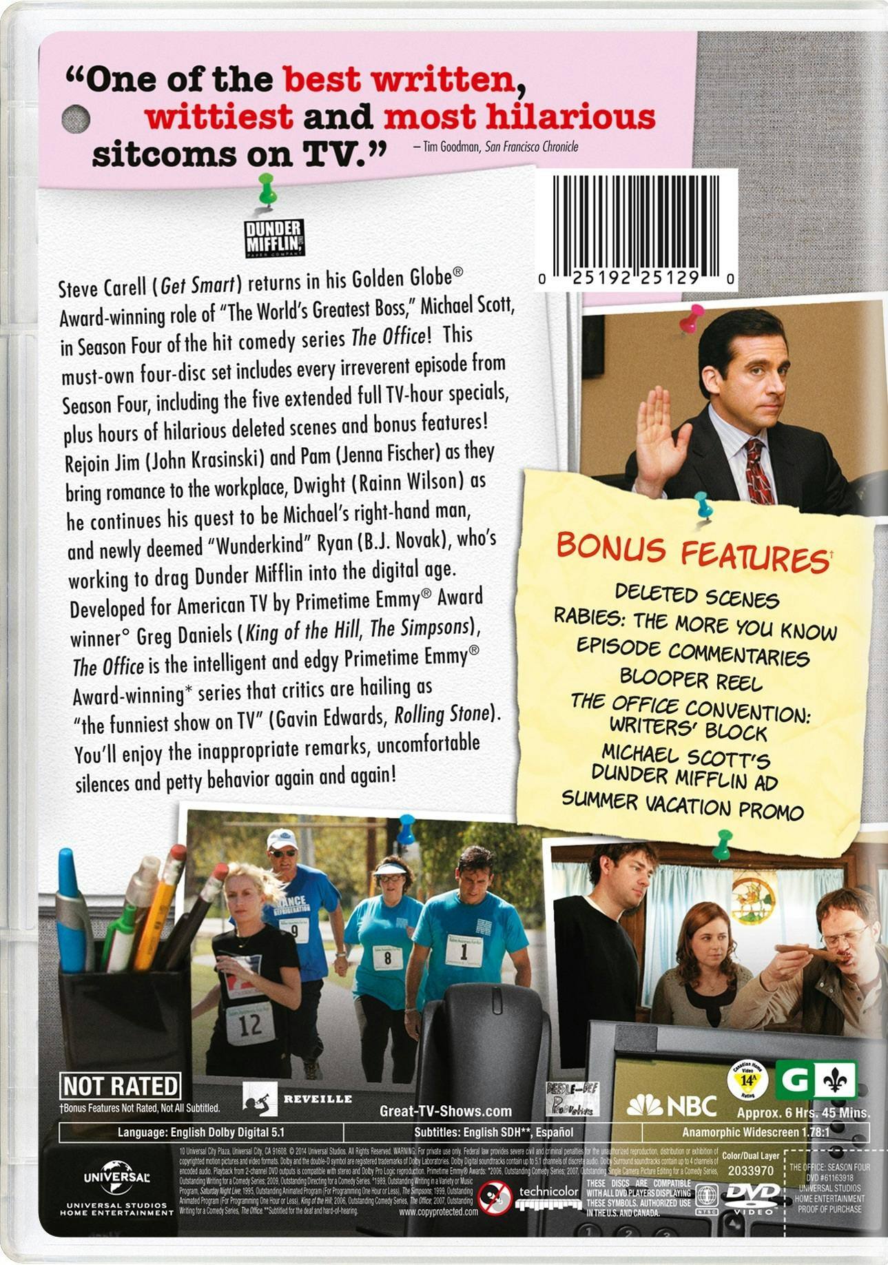 Back. The Office - An American Workplace: Season 4 (2019) [DVD].