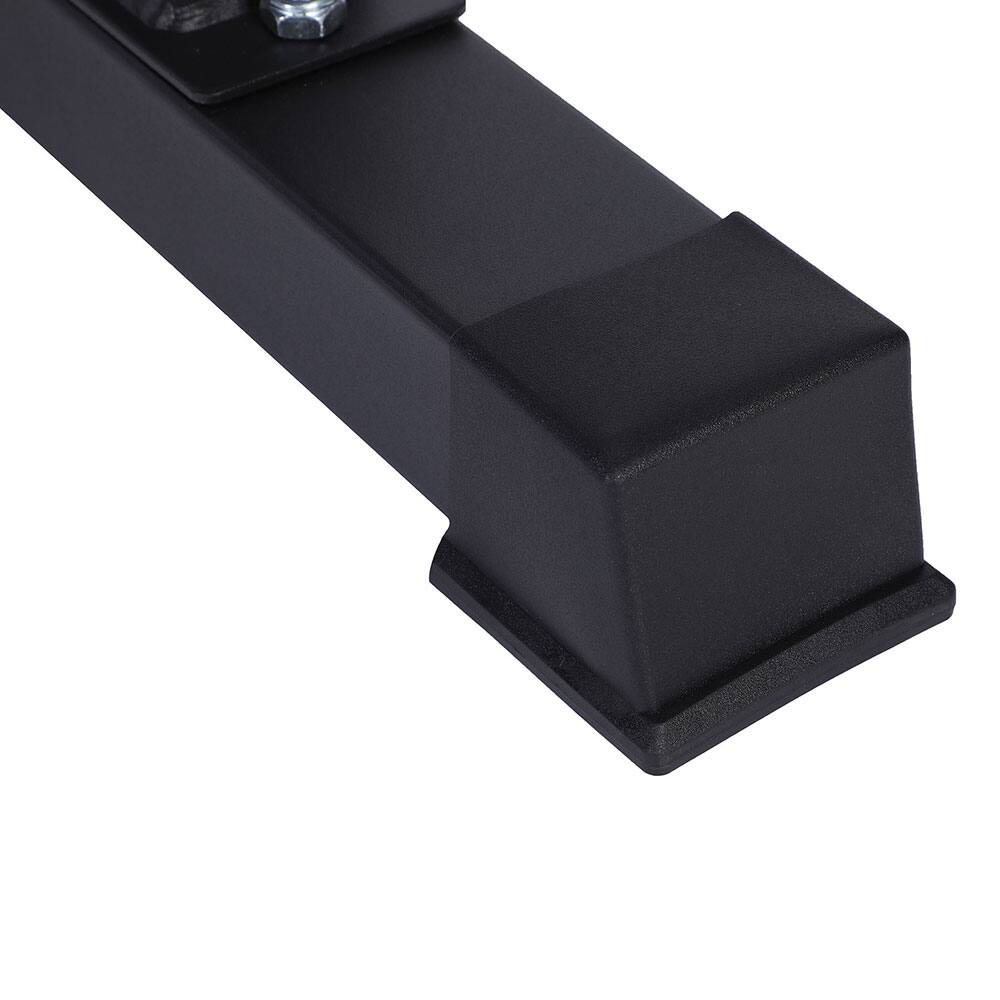 Alt View 3. HolaHatha - HolaHatha Steel Frame Foam Padded Flat Freeweight Bench for Weight Training - Black.