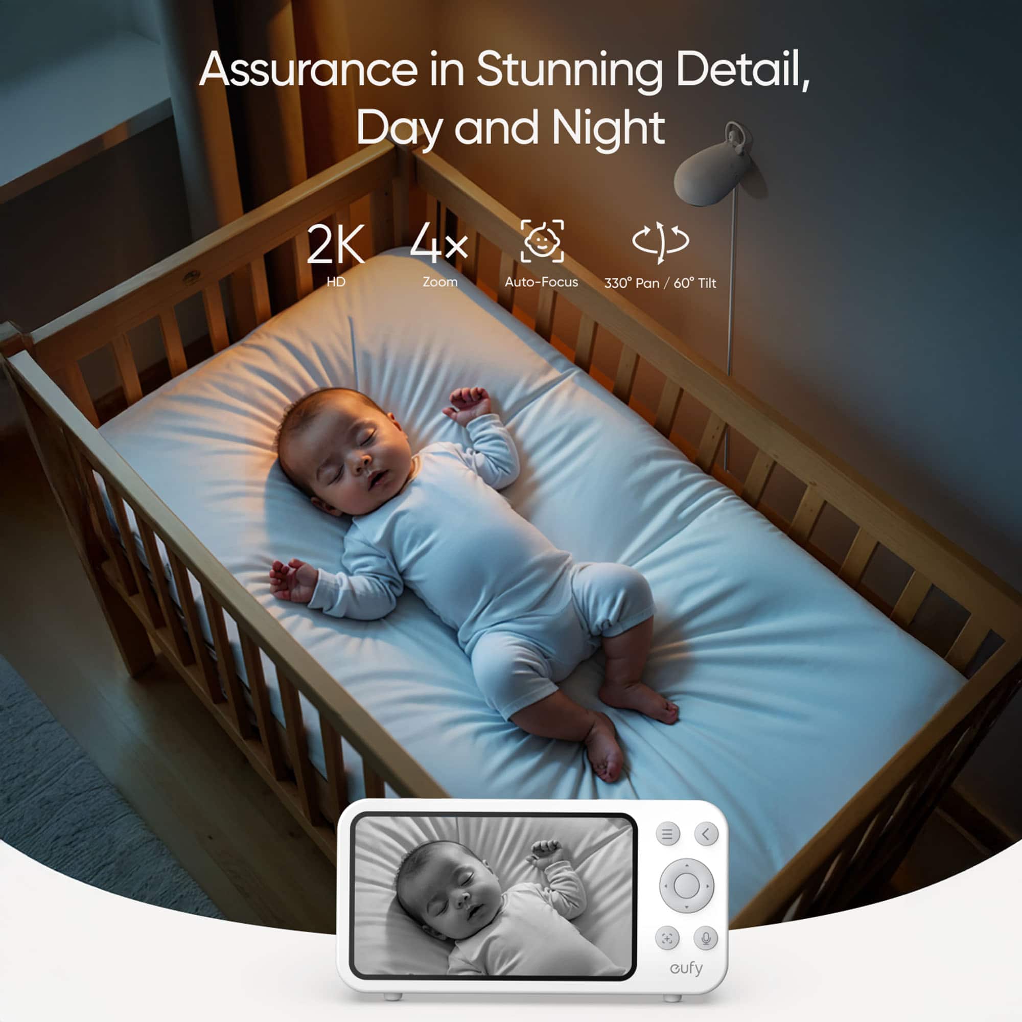 Assurance in Stunning Detail, Day and Night 2K HD 4x G Zoom Auto-Focus 330 Pan / 60 Tilt cufy.