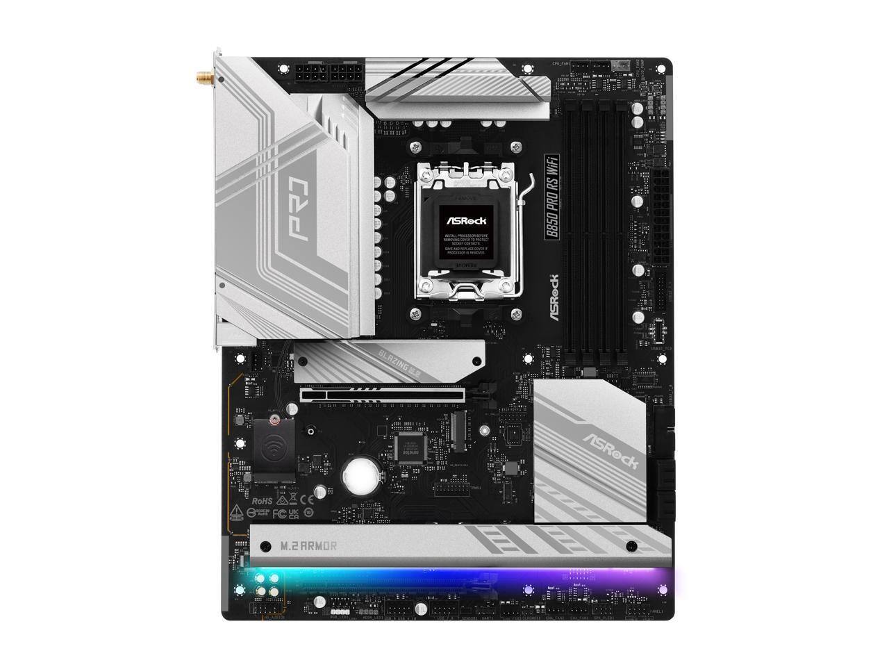 ASRock B850 Pro RS WiFi ATX Motherboard - Best Buy