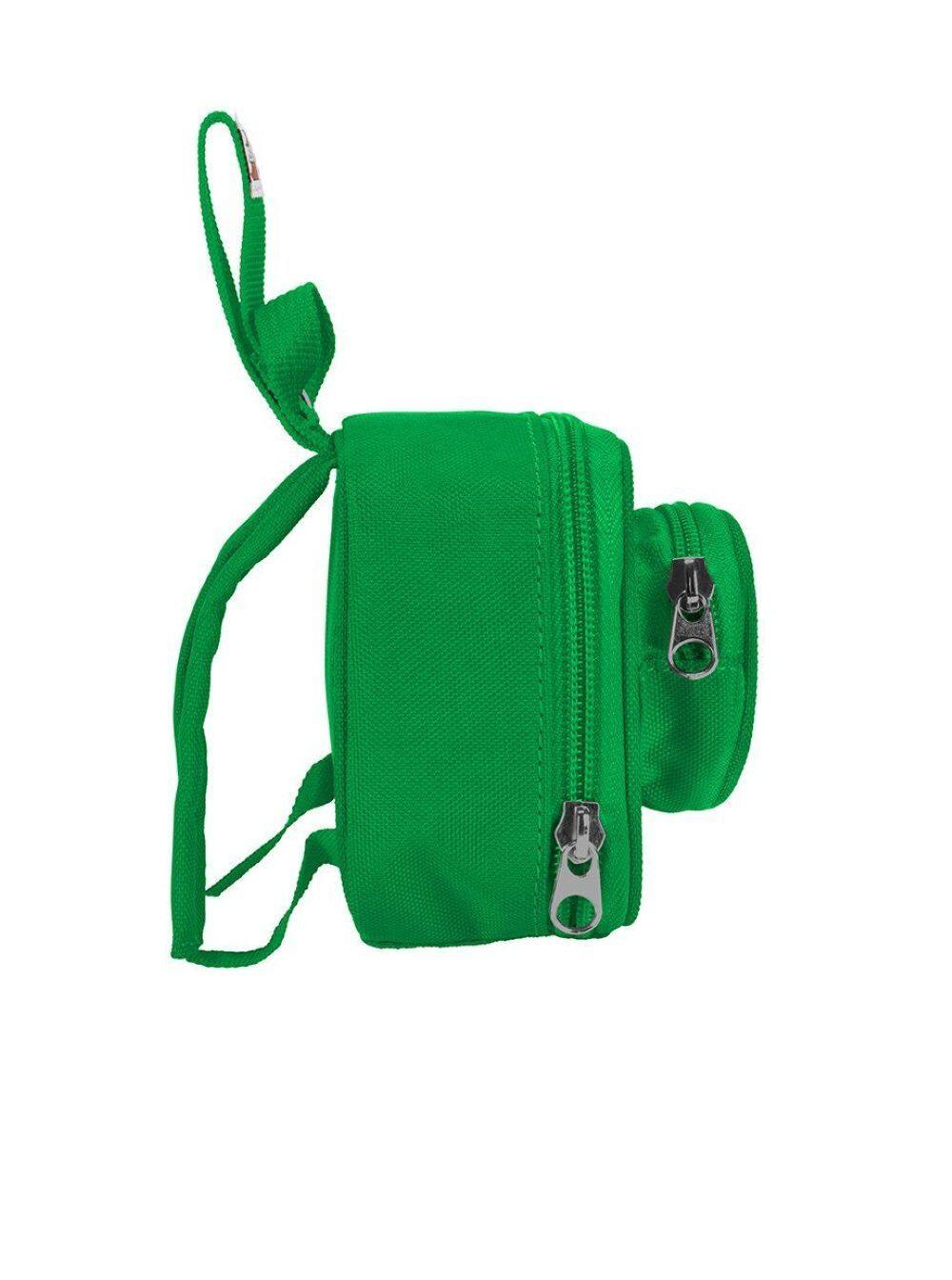 Angle. Haiku - LEGO Brick Mini Backpack - Green.