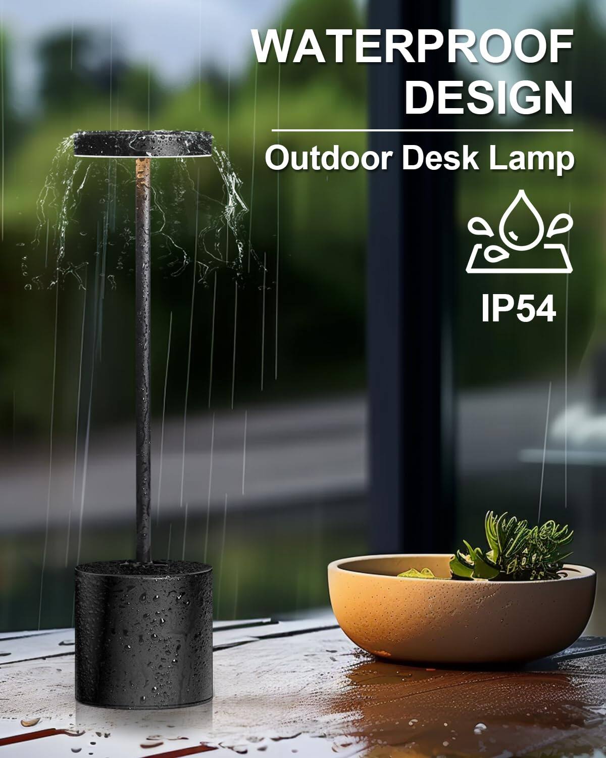 WATERPROOF DESIGN  
Outdoor Desk Lamp  
IP54