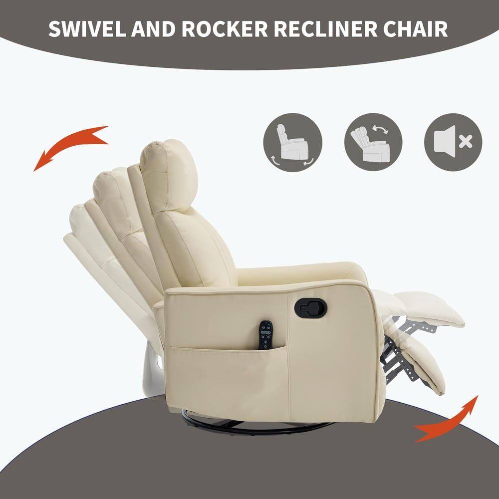 SWIVEL AND ROCKER RECLINER CHAIR