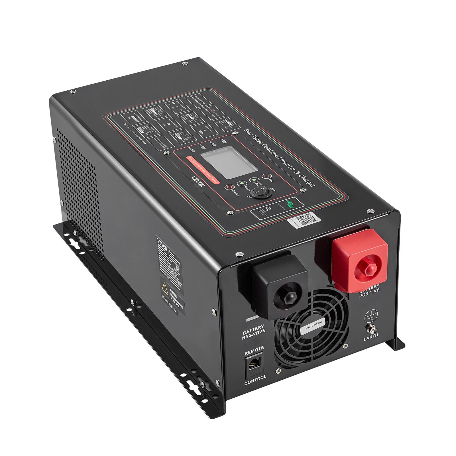 VEVOR  
Sine Wave Combined Inverter & A/C Charger  
Down OFF Confine NO  
POSITIVE  
BATTERY REMOTE CONTROL  
PS-NAVISK  
X  
EARTH