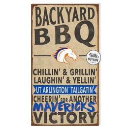 Jardine - UT Arlington Mavericks 11'' x 20'' Indoor/Outdoor BBQ Sign - Brown