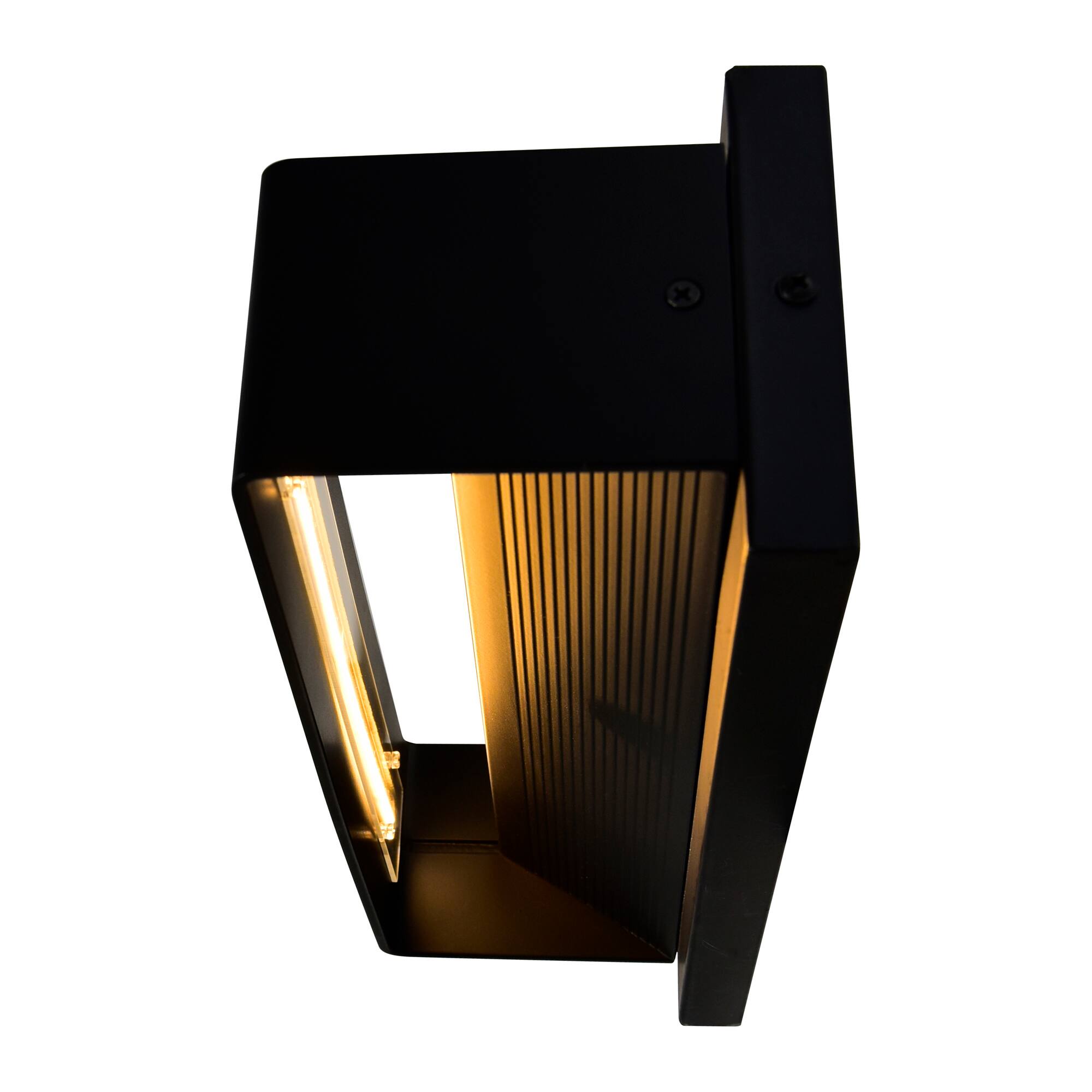 Back. CWI Lighting - Lilliana LED Wall Sconce With Black Finish - Black.