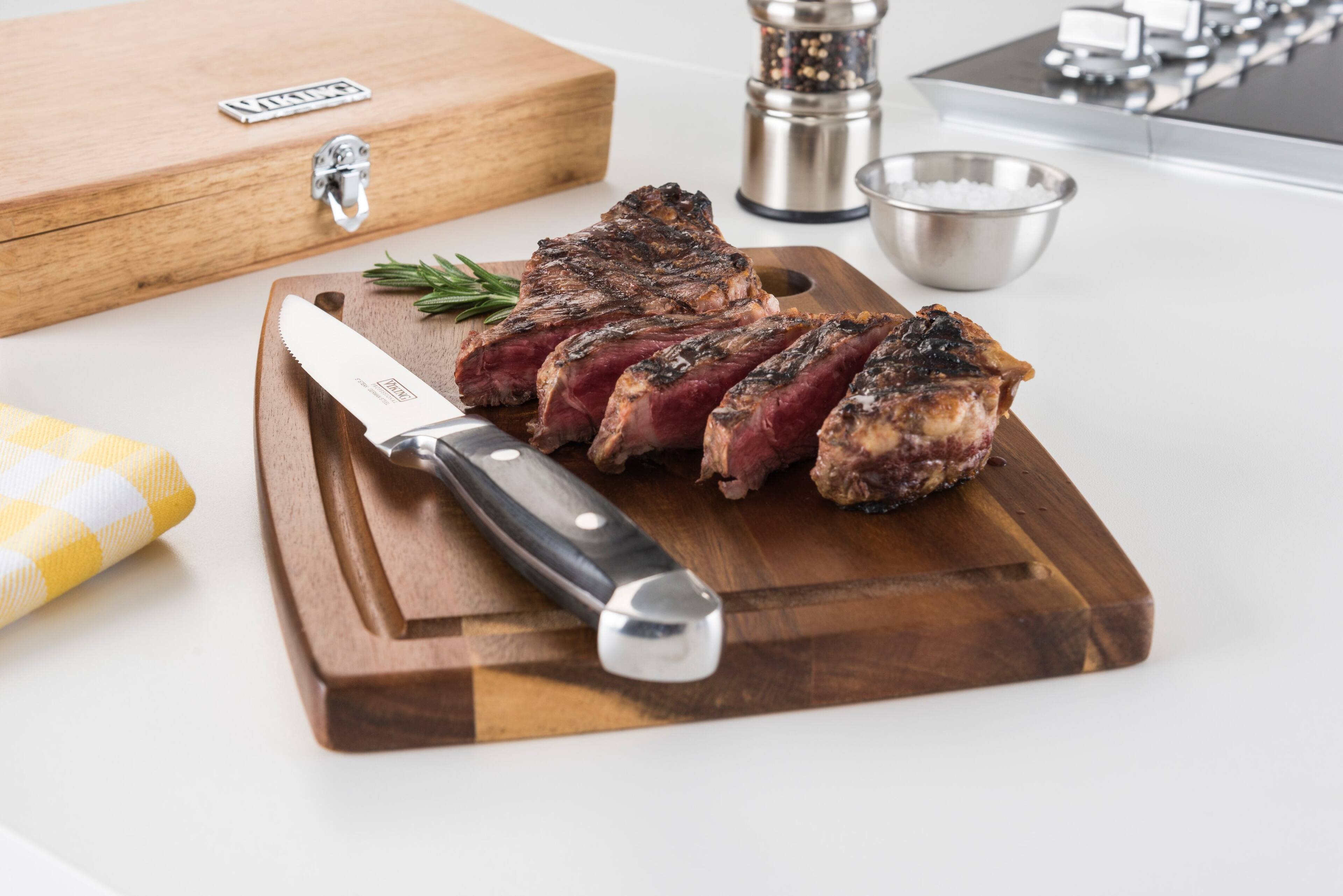 Alt View 14. Viking - Pakkawood 6 Pc Steak Knife Set, with Box - Black.