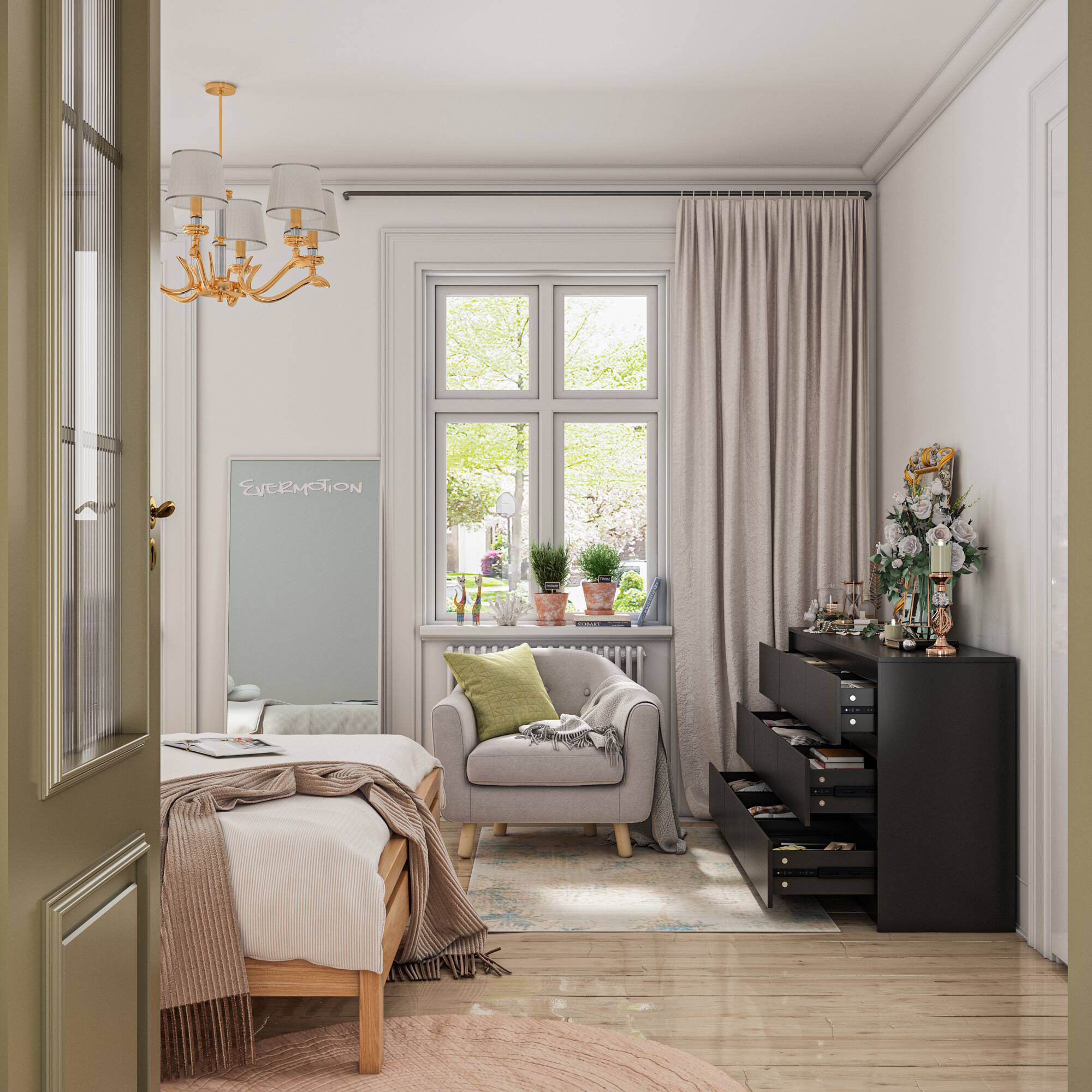 Alt View 2. Famapy - Famapy 9 - Drawer Dresser: Elevate Bedroom Elegance with Sleek Storage - Black.