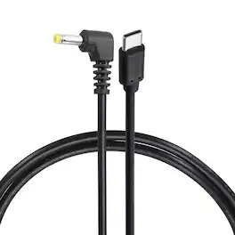 Unique Bargains - USB C to DC Power Cable, 9V 3A 27W, 4.0x1.7mm, PD Trigger for Laptop, Monitor, Security Camera - Black