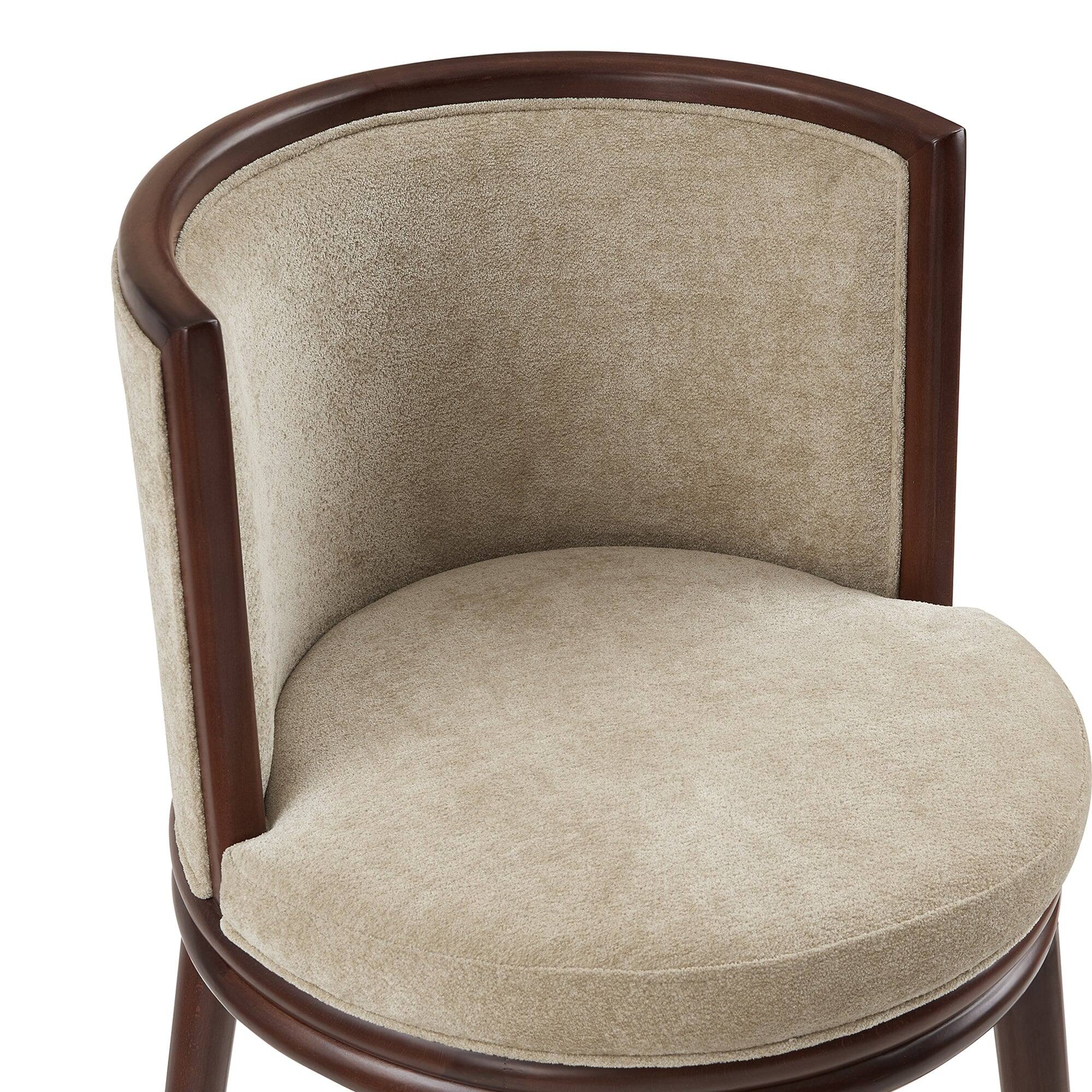 Alt View 1. Manhattan Comfort - Evalyn Modern Wood Upholstered Counter Stool - Natural.