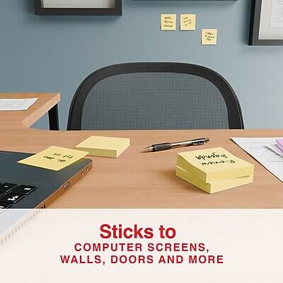 Sticks to  
COMPUTER SCREENS,  
WALLS, DOORS AND MORE