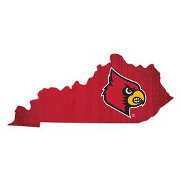 Fan Creations - Louisville Cardinals 12" Logo State Sign - Multicolor