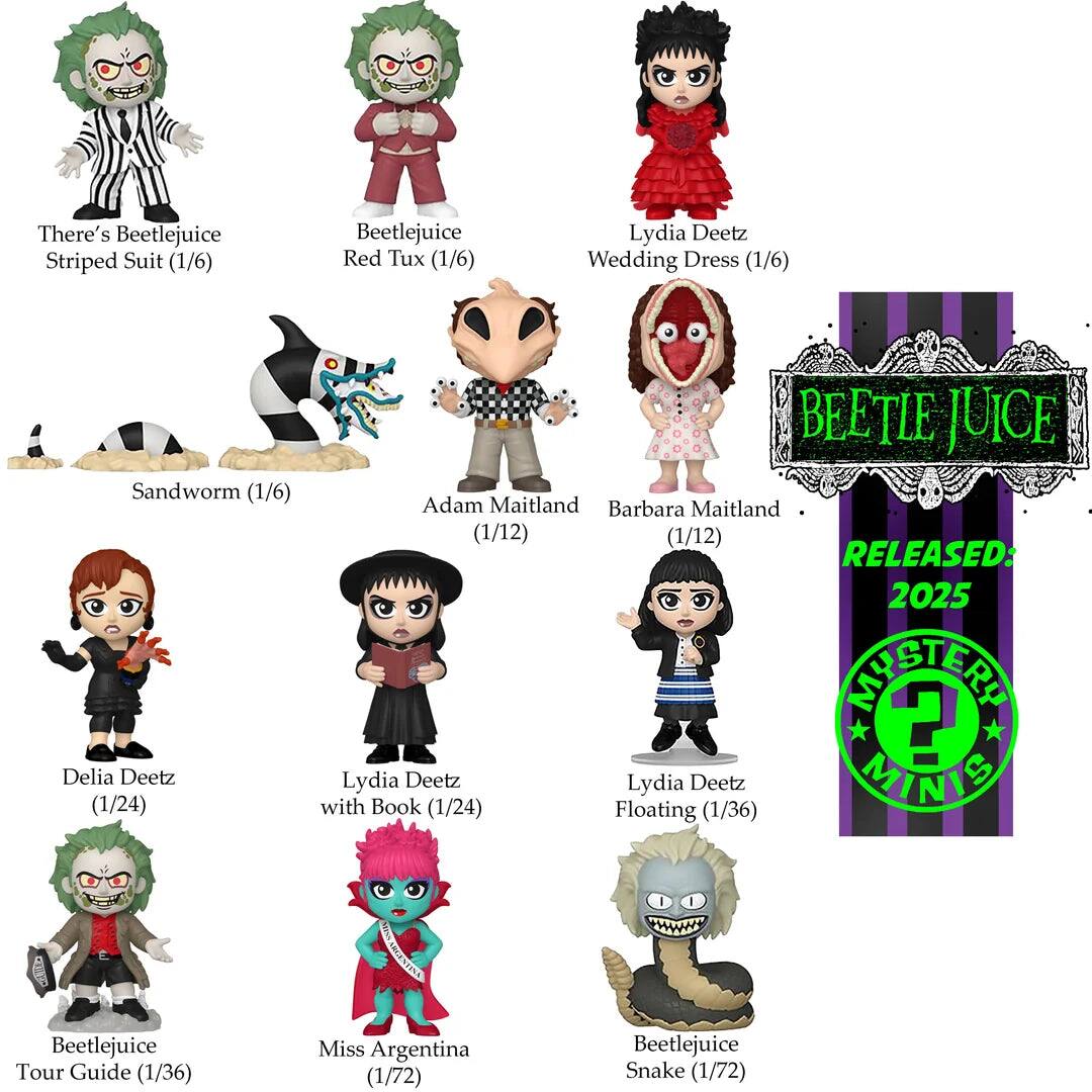 Funko Mystery Mini: Beetlejuice (One Random Mystery Mini Per