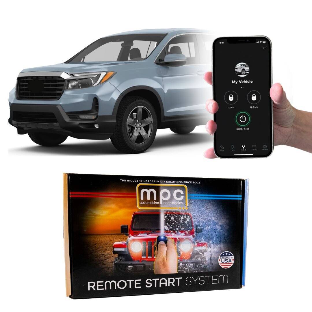 My Vehicle  
Lock  
Unlock  
Start/Stop  

THE INDUSTRY LEADER  
MPC Automotive Accessories  
IN DIY SOLUTIONS SINCE 2003  
REMOTE START SYSTEM  
USA