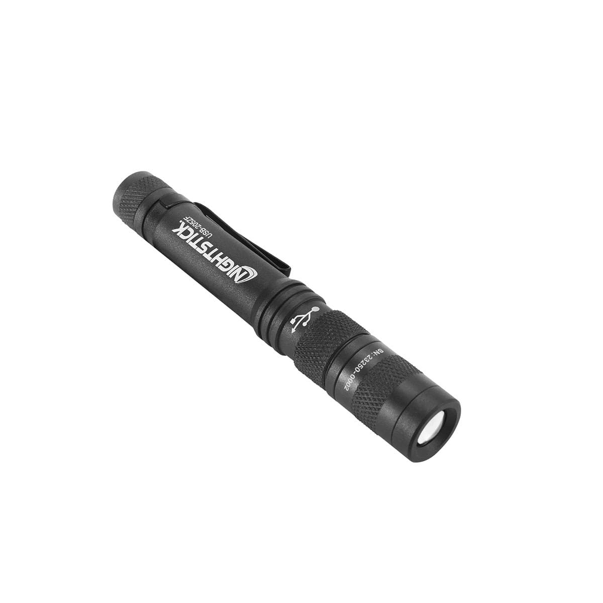 Nightstick - USB-205ZF USB-C Rechargeable Zoom-Focus LED Penlight, Black
