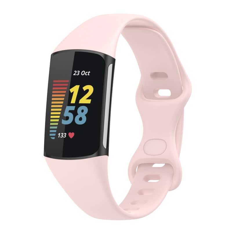 StrapsCo - Slim Active Band Silicone Rubber Watch Strap For Fitbit Charge 6 - Pink price history on PriceWatchPro