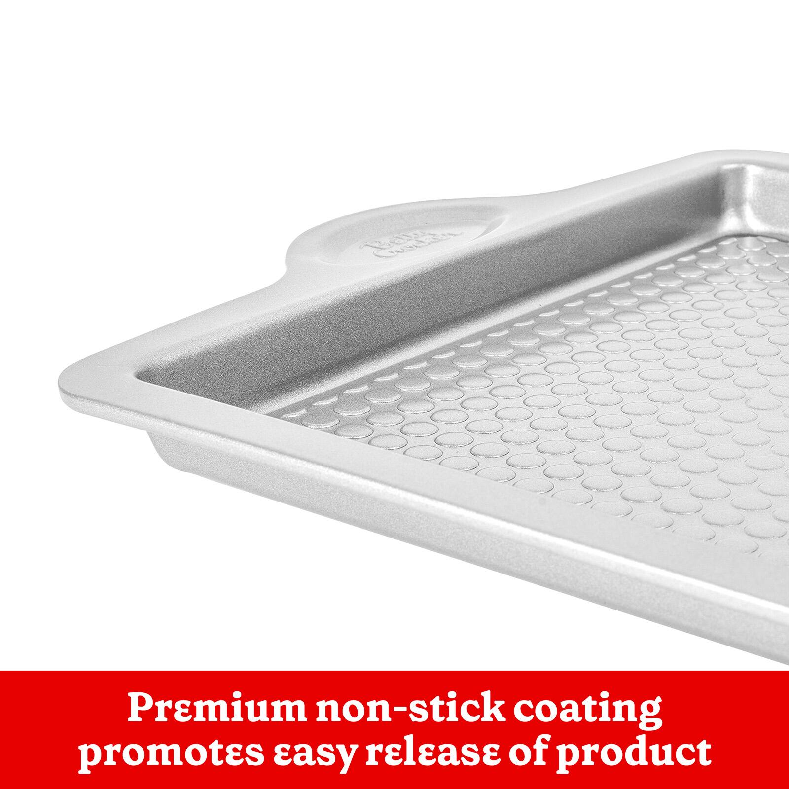 Premium non-stick coating promotes easy release of product