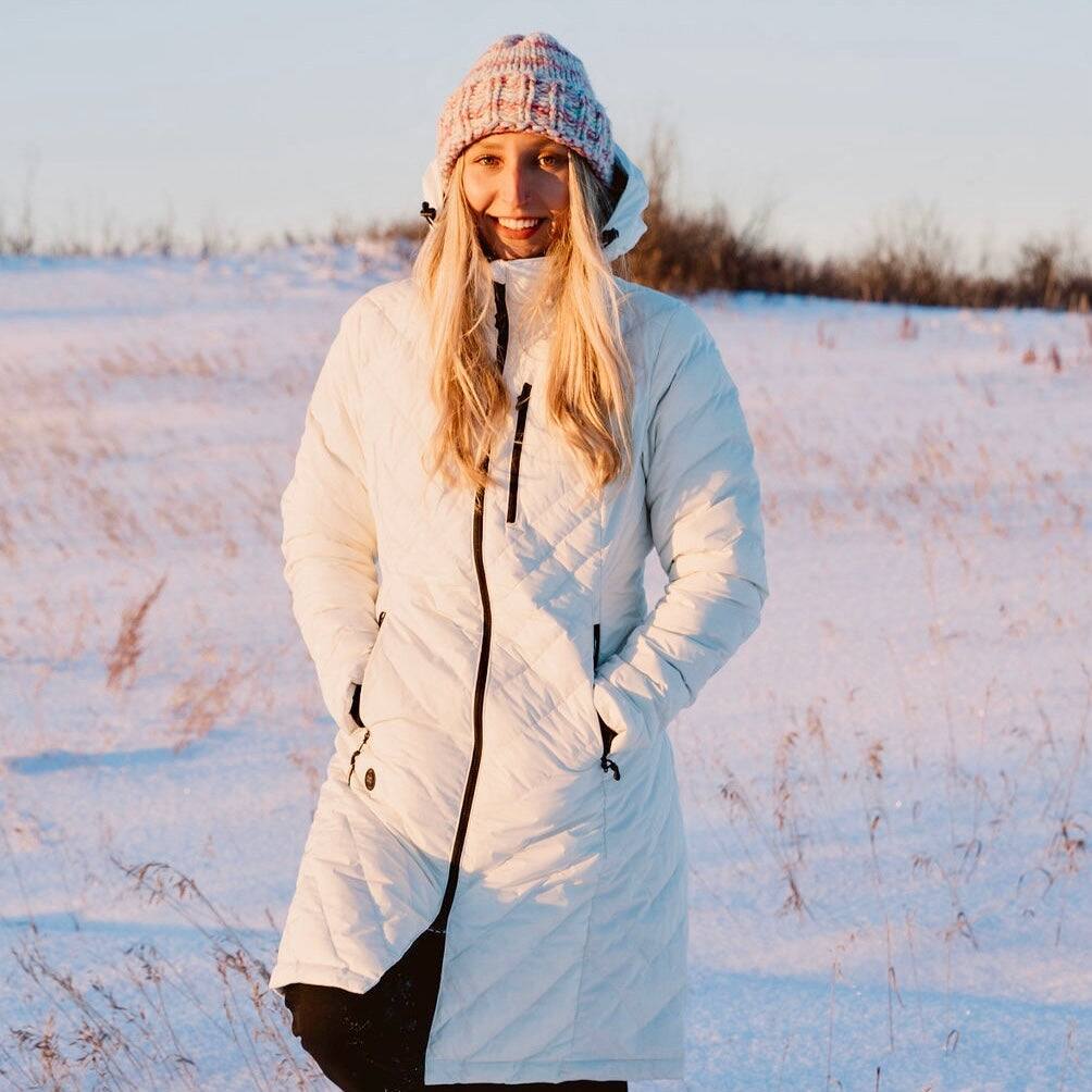 Alt View 5. Mobile Warming - Women's Meridian Heated Jacket - Cream.