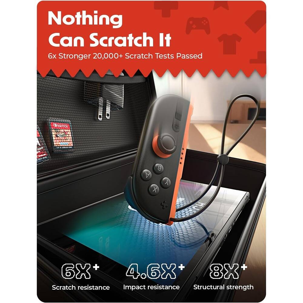 Nothing Can Scratch It  
6x Stronger 20,000+ Scratch Tests Passed  

6X+ Scratch resistance  
4.6X+ Impact resistance  
8X+ Structural strength
