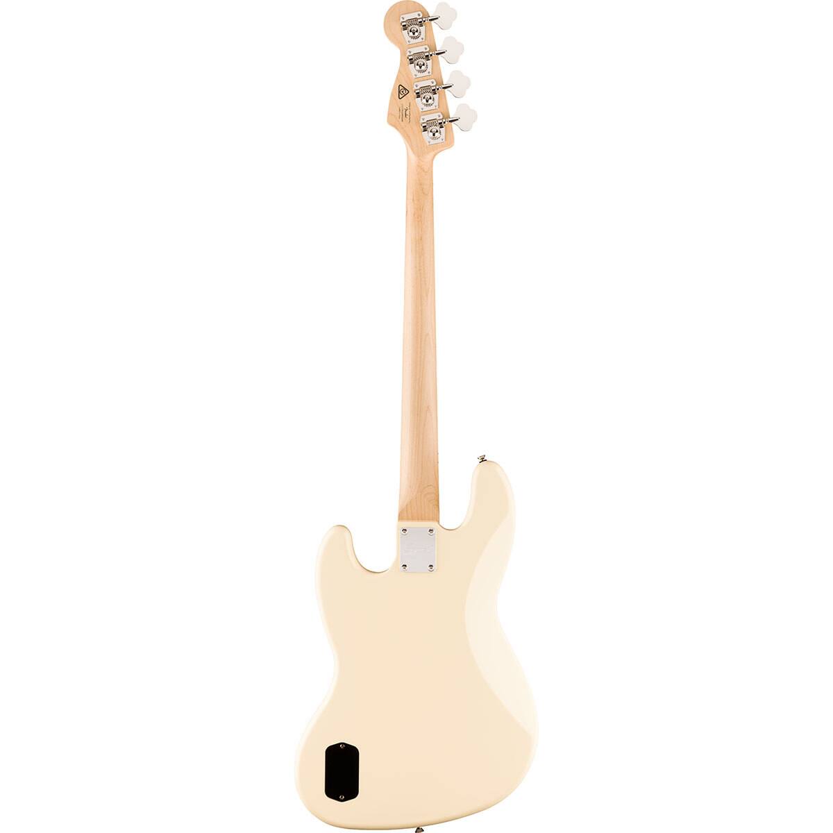 Alt View 1. Fender - Fender Affinity Series Active Jazz Bass Guitar, Maple Fingerboard, Black Pickguard, Olympic White.