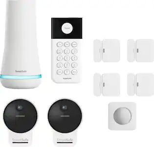 SimpliSafe - 9pc Outdoor Home Security System - White